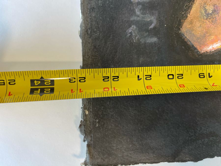 Original Jean Klafs Abstract Expressionist Painting On Paper 23 X 23 [Photo 10]