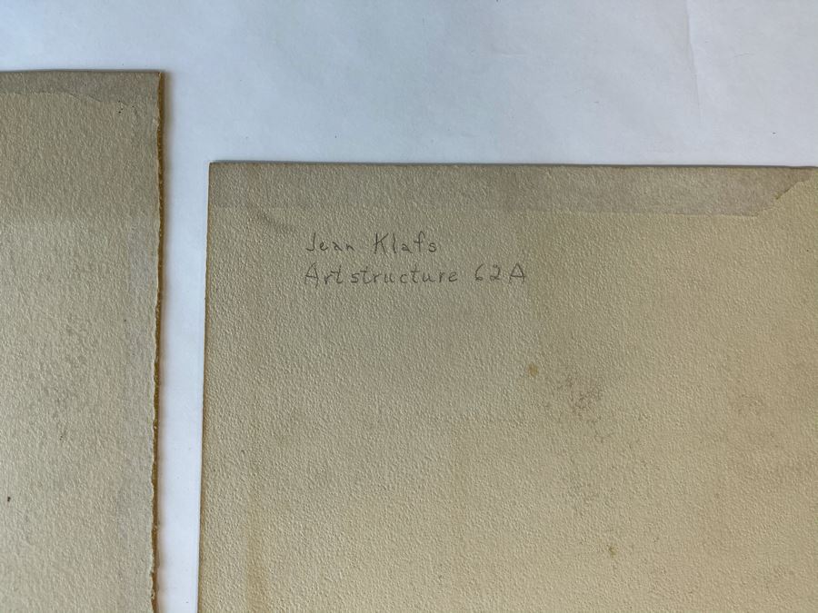 Pair Of Original Jean Klafs Abstract Expressionist Paintings 10 X 13, 9 X 11 [Photo 10]