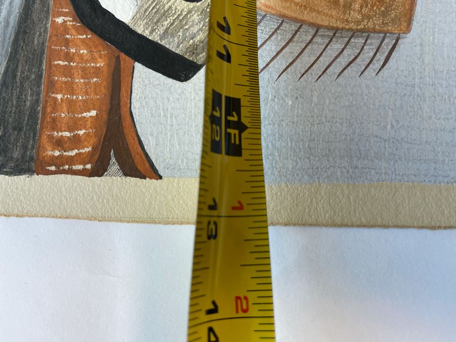 Pair Of Original Jean Klafs Abstract Expressionist Paintings 10 X 13, 9 X 11 [Photo 12]