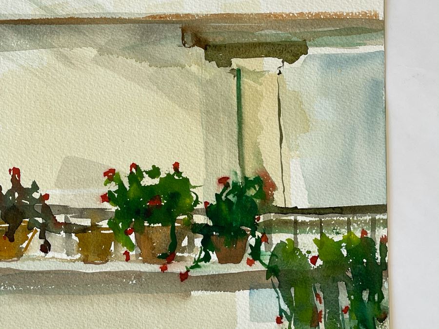 Original Jean Klafs Abstract Expressionist Watercolor Painting On Paper 16 X 12 [Photo 4]