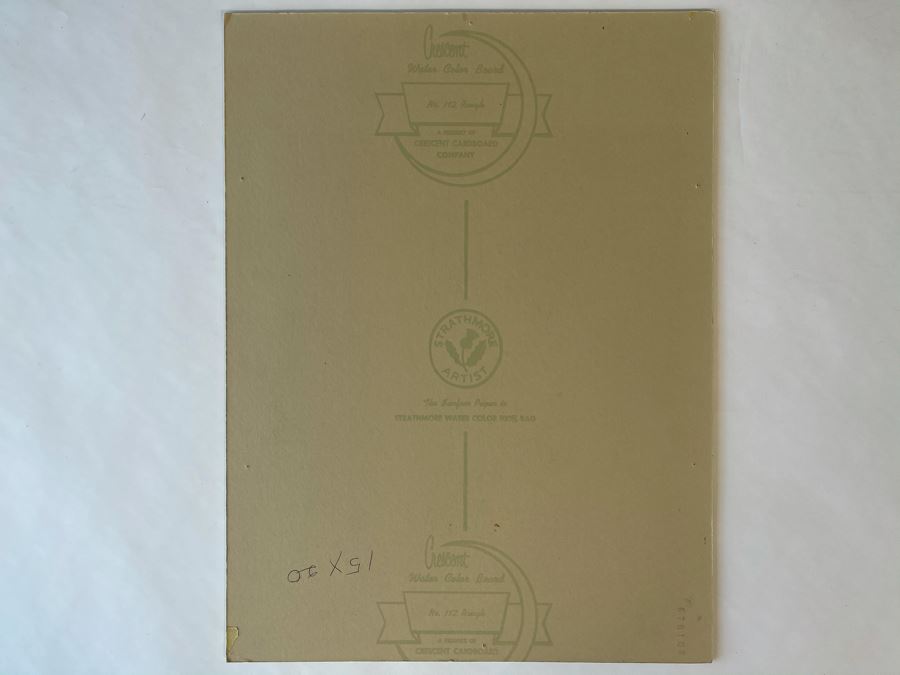 Original Jean Klafs Abstract Expressionist Watercolor Painting On Board 15 X 20 [Photo 14]