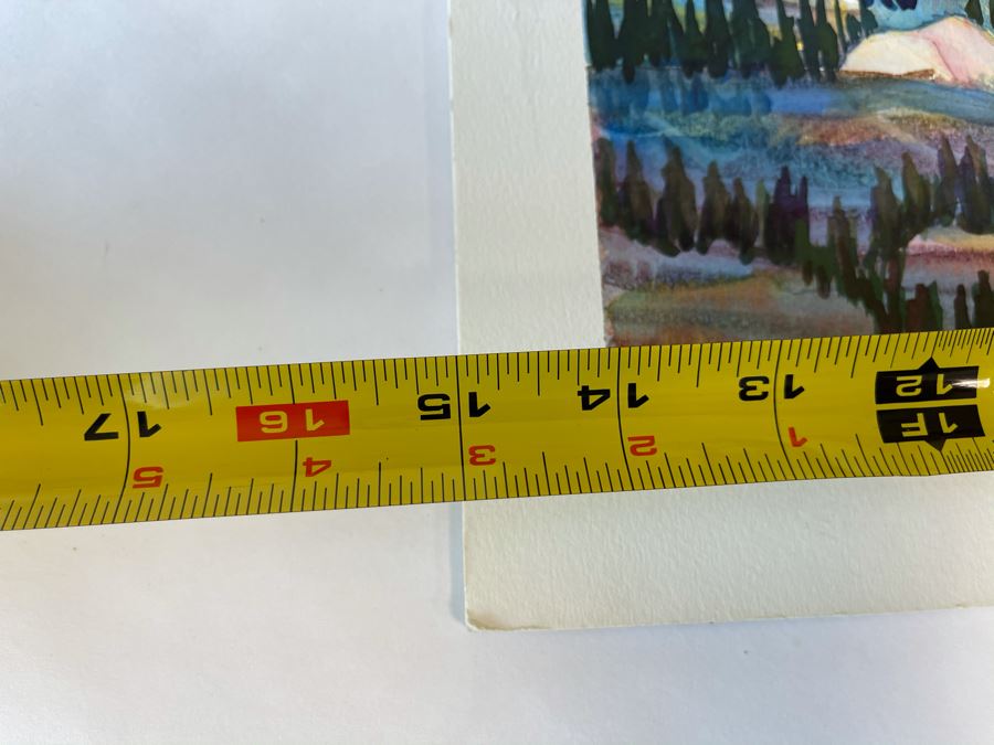 Original Jean Klafs Abstract Expressionist Watercolor Painting On Board 15 X 20 [Photo 12]