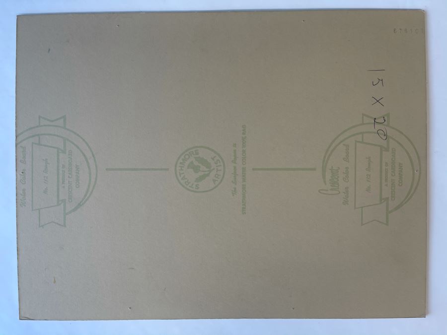 Original Jean Klafs Abstract Expressionist Watercolor Painting On Board 15 X 20 [Photo 10]