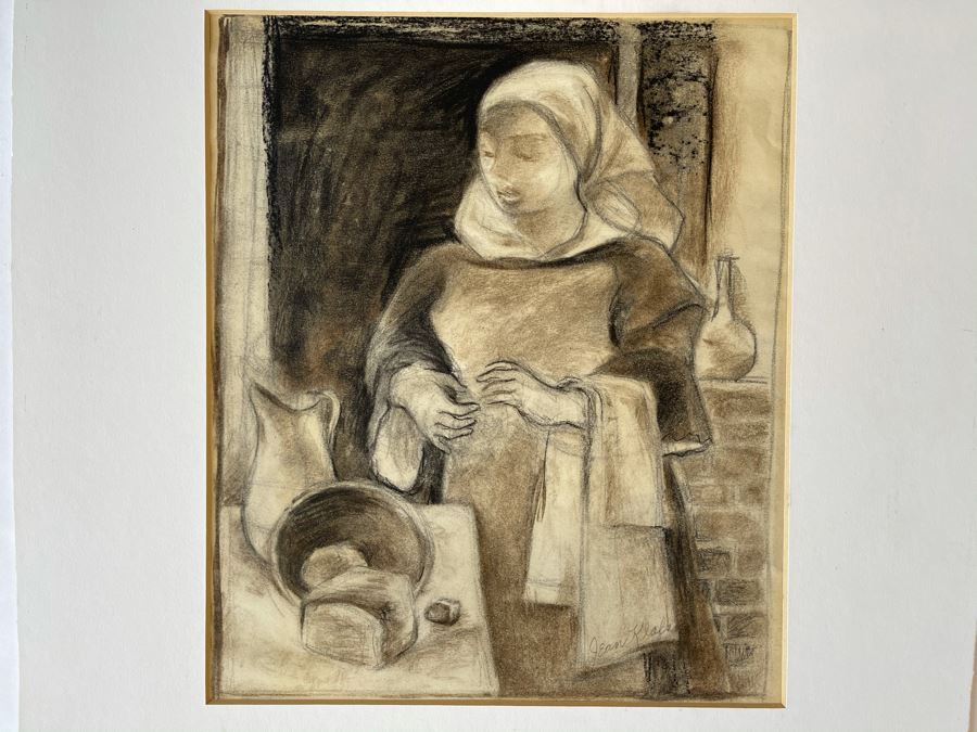 Original Jean Klafs Drawing On Paper 10 X 12 [Photo 2]