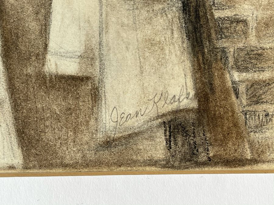 Original Jean Klafs Drawing On Paper 10 X 12 [Photo 3]