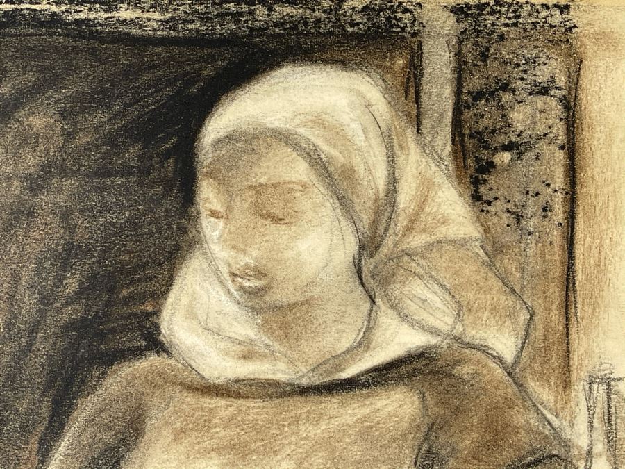 Original Jean Klafs Drawing On Paper 10 X 12 [Photo 6]