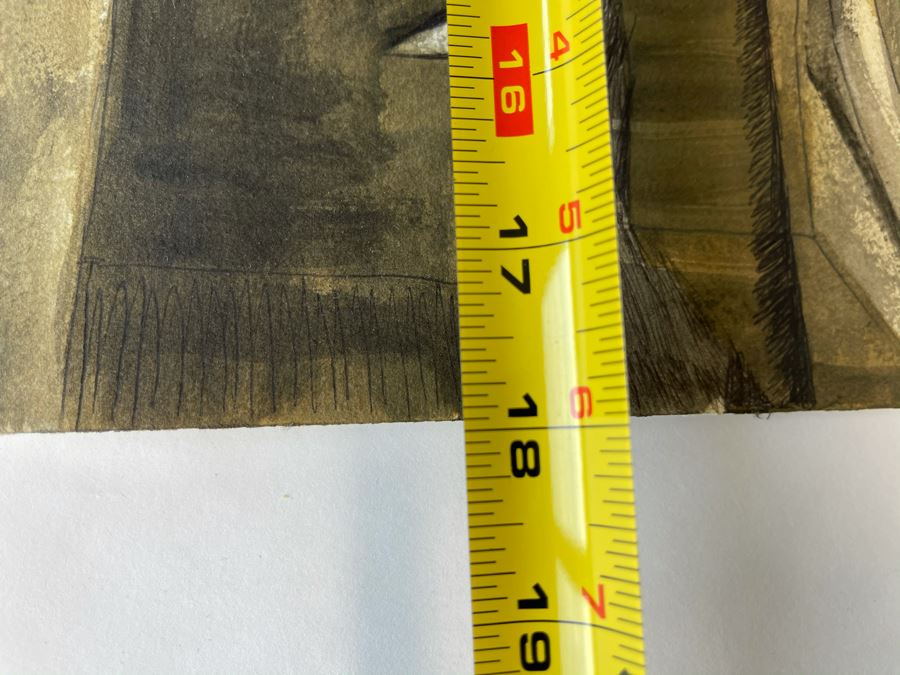 Original Jean Klafs Abstract Expressionist Painting On Paper 12 X 18 [Photo 10]