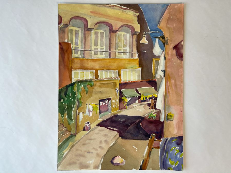 Original Jean Klafs Watercolor Painting On Paper 18 X 24 [Photo 2]