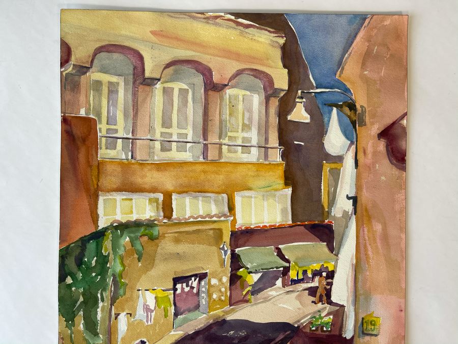 Original Jean Klafs Watercolor Painting On Paper 18 X 24 [Photo 4]