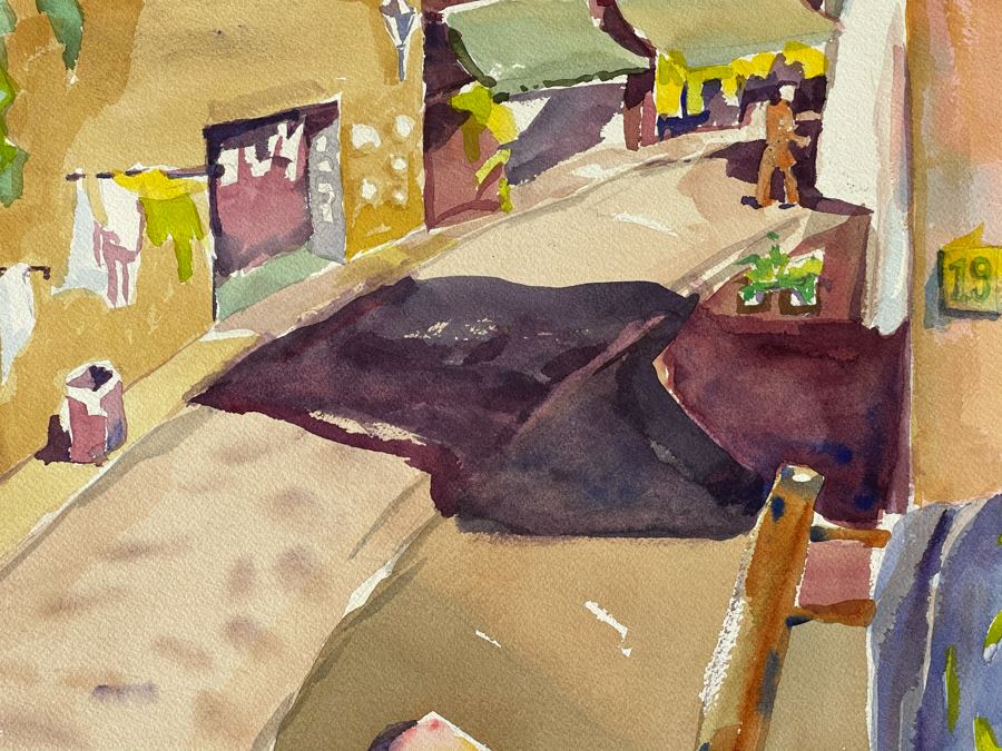 Original Jean Klafs Watercolor Painting On Paper 18 X 24 [Photo 5]