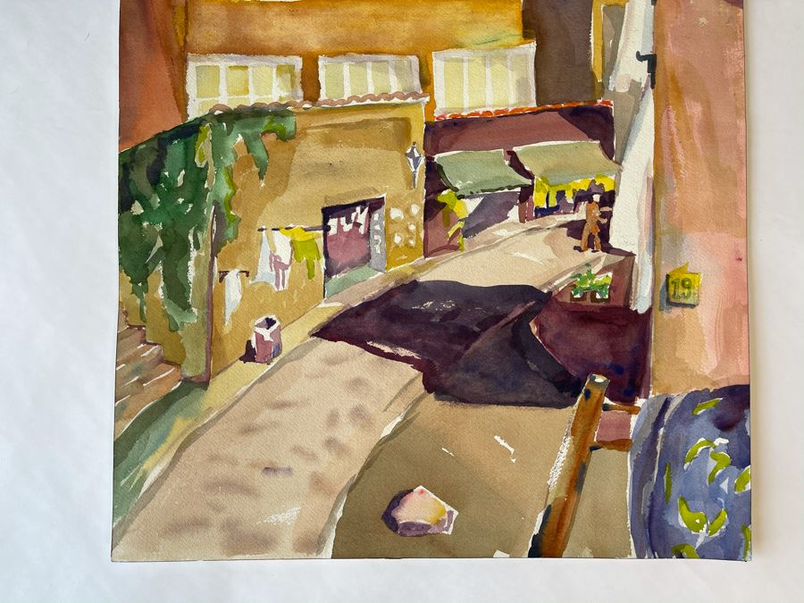 Original Jean Klafs Watercolor Painting On Paper 18 X 24 [Photo 3]