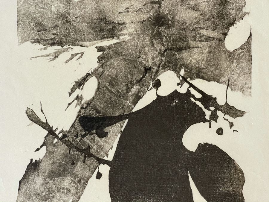 Sueo Serisawa (1910-2004) Japanese American Artist Limited Edition Abstract Modernist Print Hand Signed 30 Of 50 Titled 'Suchness' 17 X 22 [Photo 8]