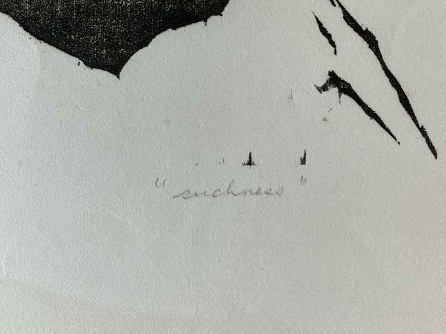 Sueo Serisawa (1910-2004) Japanese American Artist Limited Edition Abstract Modernist Print Hand Signed 30 Of 50 Titled 'Suchness' 17 X 22 [Photo 6]