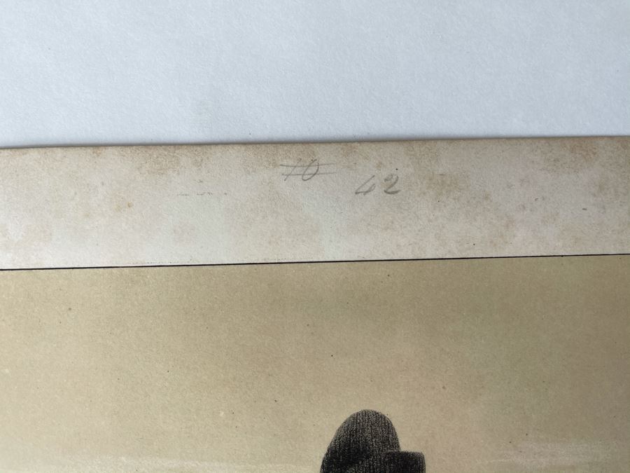 Antique 1845 Lithograph Of Napoleon Titled 'L'Empereur. Habit De Grenadier' Shown Riding Horse In Military Uniform By Artist Nicolas Toussaint Charlet Engraved By French Engraver Auguste Bry (134, Rue Du Bac, Paris, France) 10.75 X 14.25 [Photo 16]