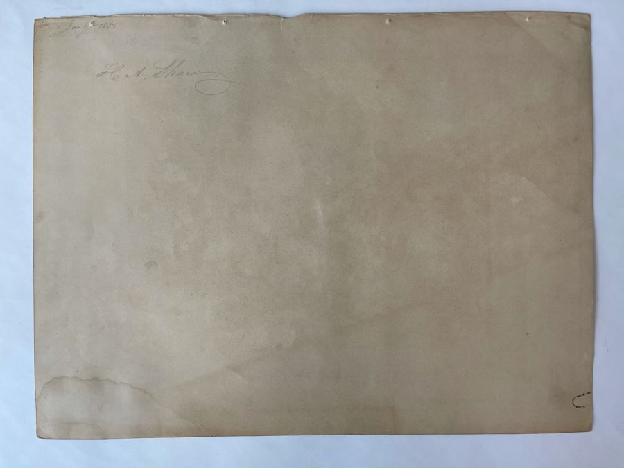 Antique 1851 Paris France Engraving Published By Gihaut Freres Titled 'Le Representant A Dit' 14.25 X 11 [Photo 17]