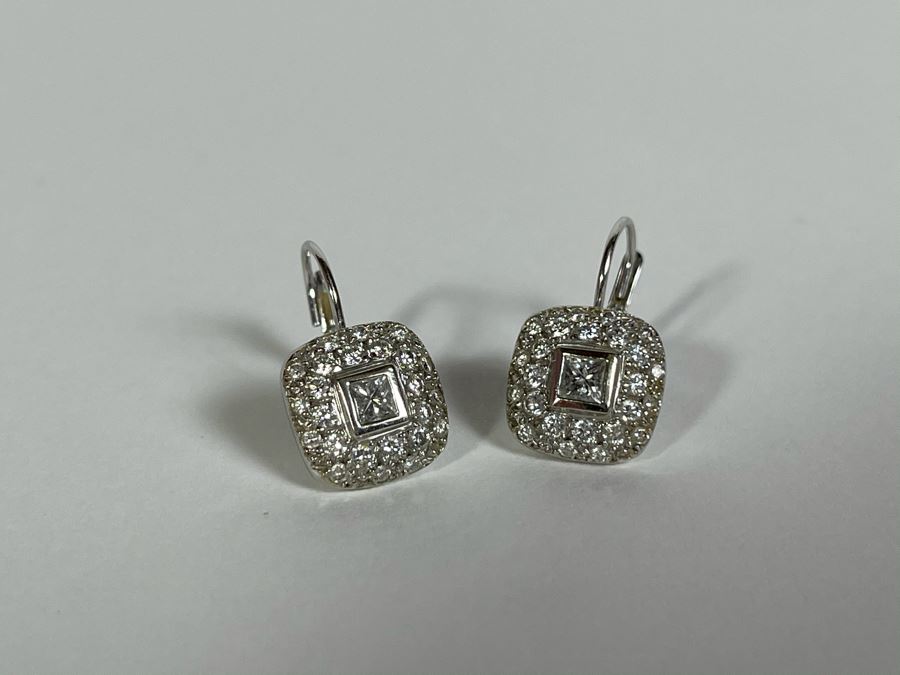18K Gold Diamond Kwiat Designer Earrings 5.1g Owned By Former Miss Oregon Appraised Fair Market Value $1,400 [Photo 11]
