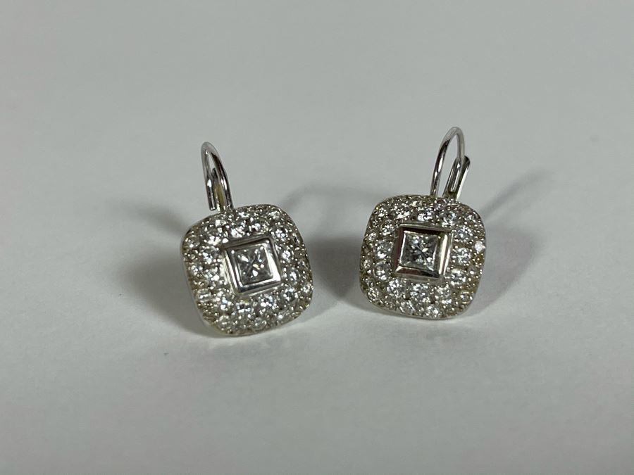 18K Gold Diamond Kwiat Designer Earrings 5.1g Owned By Former Miss Oregon Appraised Fair Market Value $1,400 [Photo 7]