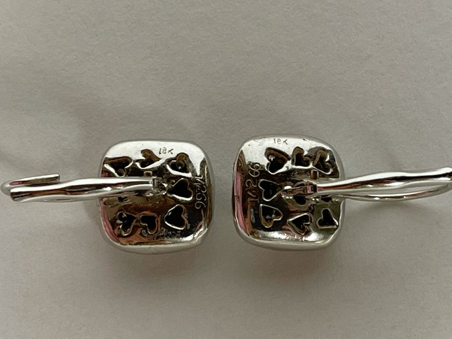 18K Gold Diamond Kwiat Designer Earrings 5.1g Owned By Former Miss Oregon Appraised Fair Market Value $1,400 [Photo 17]