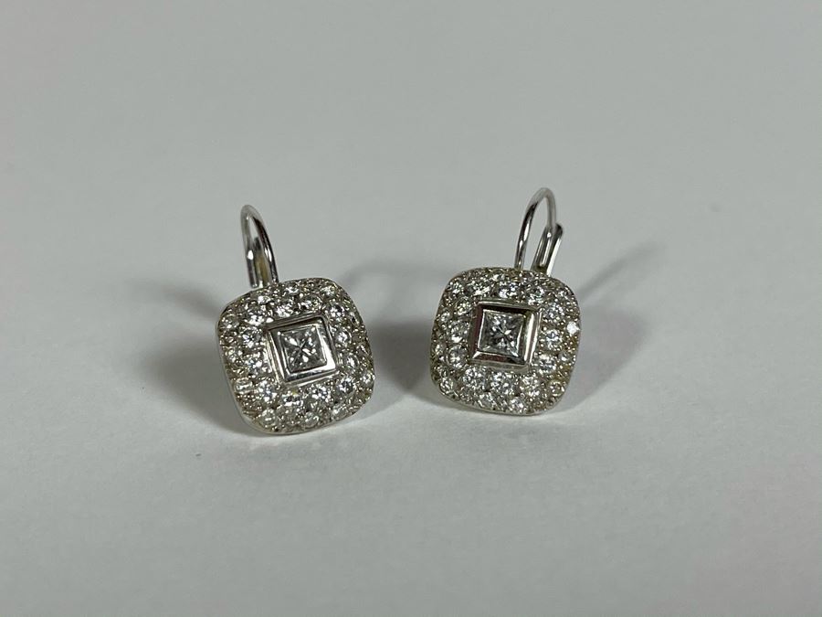 18K Gold Diamond Kwiat Designer Earrings 5.1g Owned By Former Miss Oregon Appraised Fair Market Value $1,400 [Photo 8]