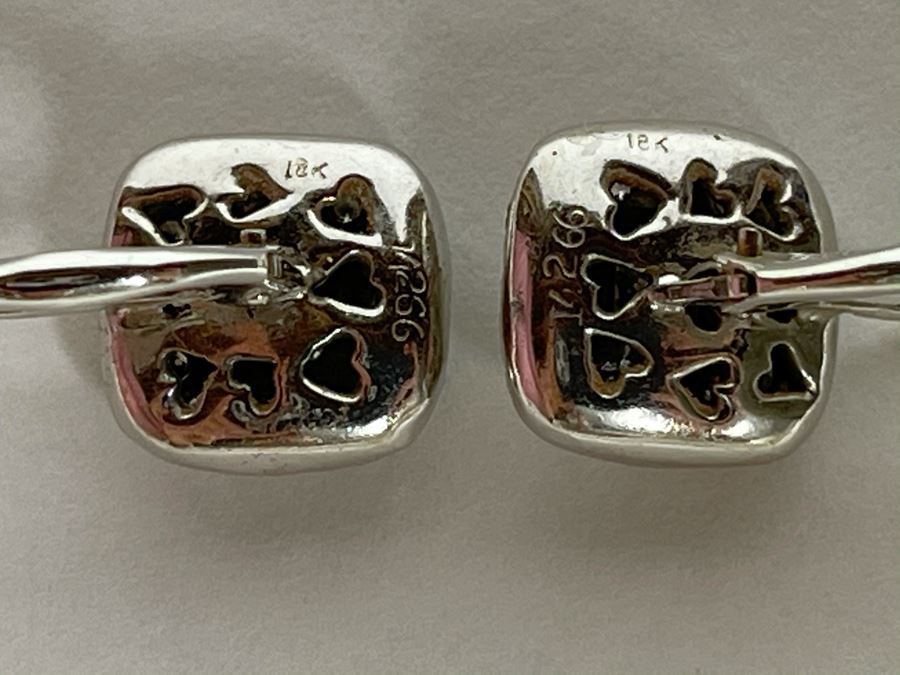 18K Gold Diamond Kwiat Designer Earrings 5.1g Owned By Former Miss Oregon Appraised Fair Market Value $1,400 [Photo 16]
