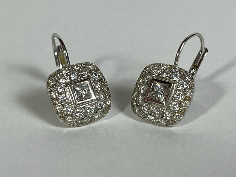 18K Gold Diamond Kwiat Designer Earrings 5.1g Owned By Former Miss Oregon Appraised Fair Market Value $1,400 [Photo 5]