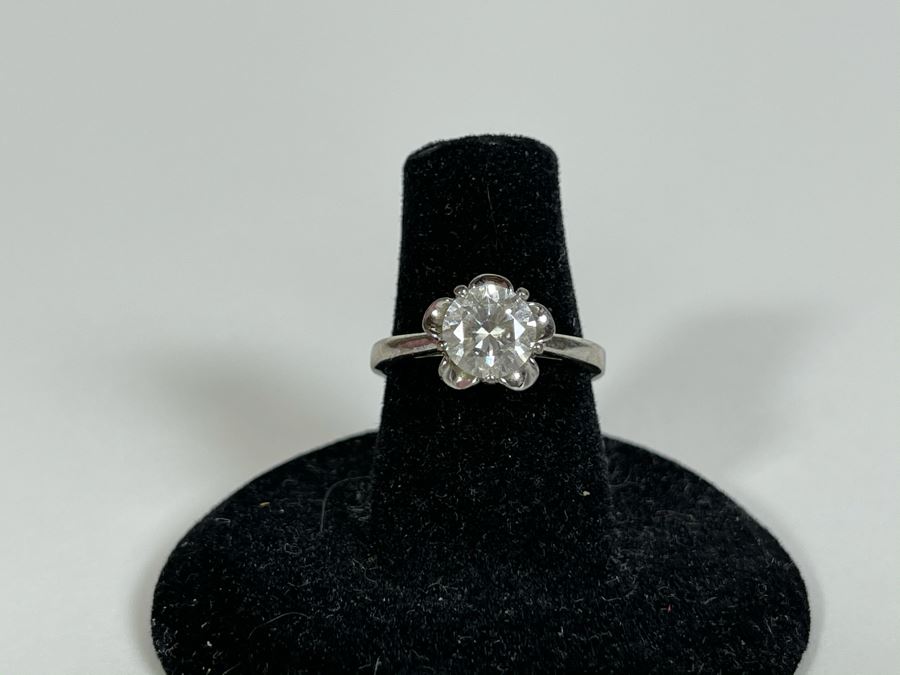 Sterling Silver CZ Ring Size 6.25 [Photo 1]