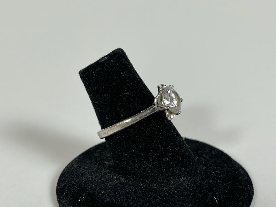 Sterling Silver CZ Ring Size 6.25 [Photo 5]