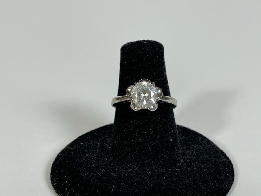 Sterling Silver CZ Ring Size 6.25 [Photo 2]