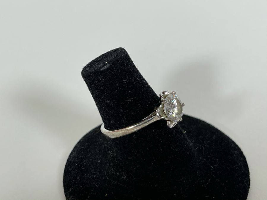 Sterling Silver CZ Ring Size 6.25 [Photo 6]