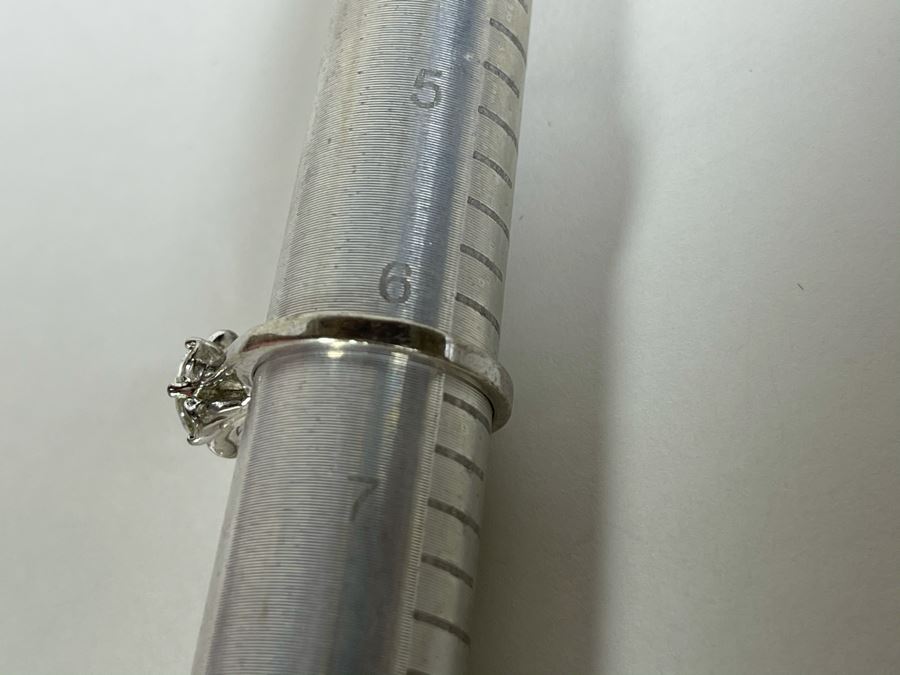 Sterling Silver CZ Ring Size 6.25 [Photo 9]