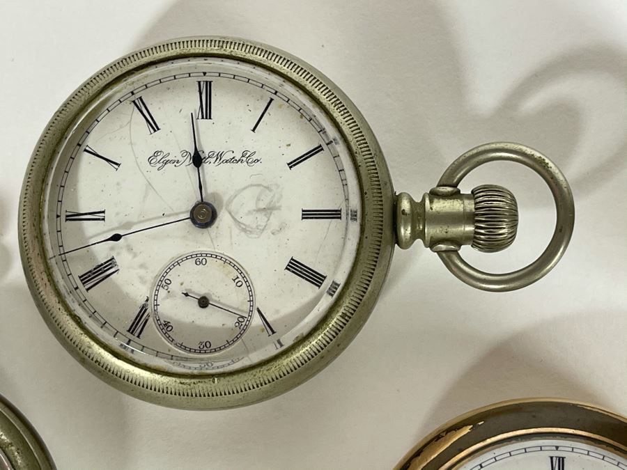 Collection Of Vintage Non-Working Pocket Watches For Parts Or Home Decor [Photo 6]