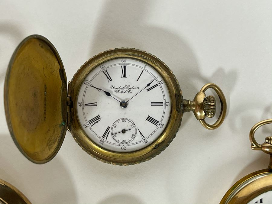 Collection Of Vintage Non-Working Pocket Watches For Parts Or Home Decor [Photo 4]