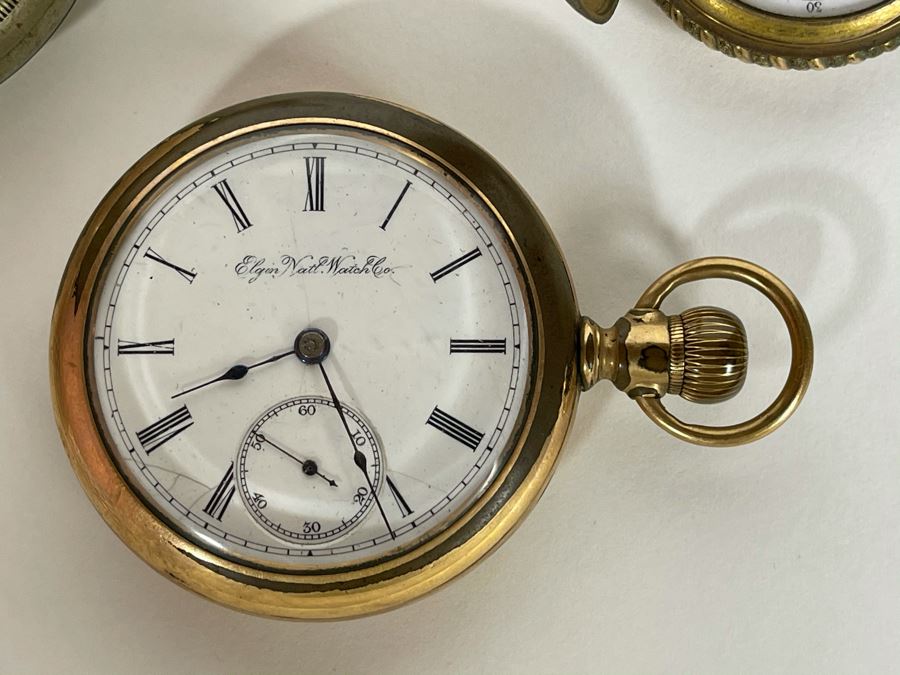 Collection Of Vintage Non-Working Pocket Watches For Parts Or Home Decor [Photo 5]