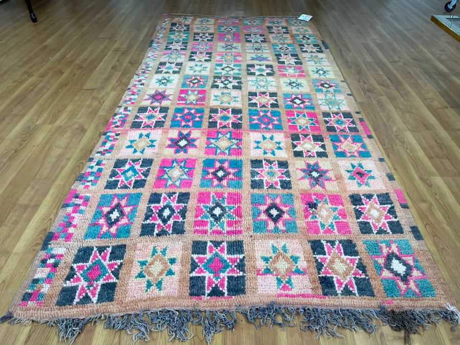 Handwoven Moroccan Rug From The Berber Tribe Boho Feel 9' x 4' Retails $2,650 [Photo 6]