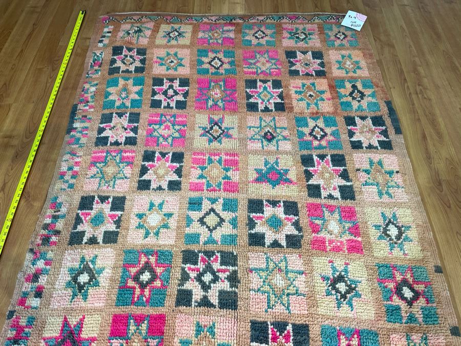 Handwoven Moroccan Rug From The Berber Tribe Boho Feel 9' x 4' Retails $2,650 [Photo 10]