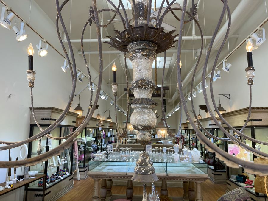 Stunning Large 15-Light Shabby Chic Metal Chandelier Light Fixture - Must See In Person - Apx 64'W X 58'H - Will Quote Delivery Retails $5,900 [Photo 8]