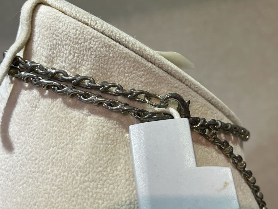 Natural Stone Base Metal Pendant Statement Necklace 24'L Retails $225 [Photo 8]