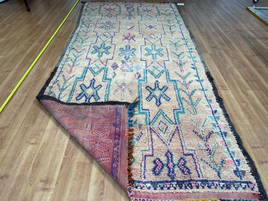 Handwoven Moroccan Rug From The Berber Tribe Boho Feel 10' x 4.6' Retails $2,650 [Photo 9]