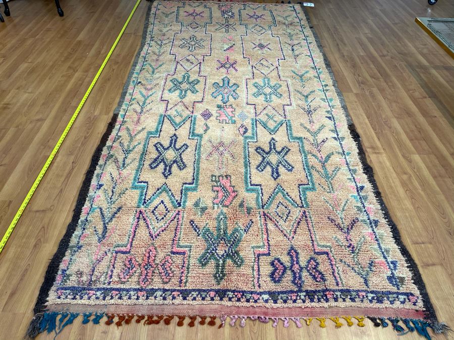 Handwoven Moroccan Rug From The Berber Tribe Boho Feel 10' x 4.6' Retails $2,650 [Photo 3]