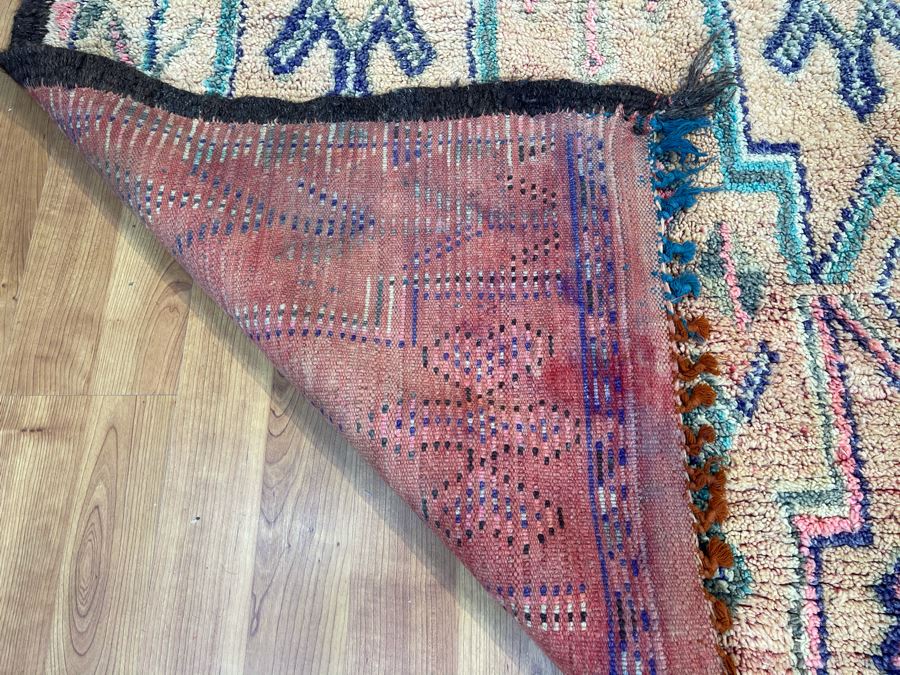 Handwoven Moroccan Rug From The Berber Tribe Boho Feel 10' x 4.6' Retails $2,650 [Photo 10]