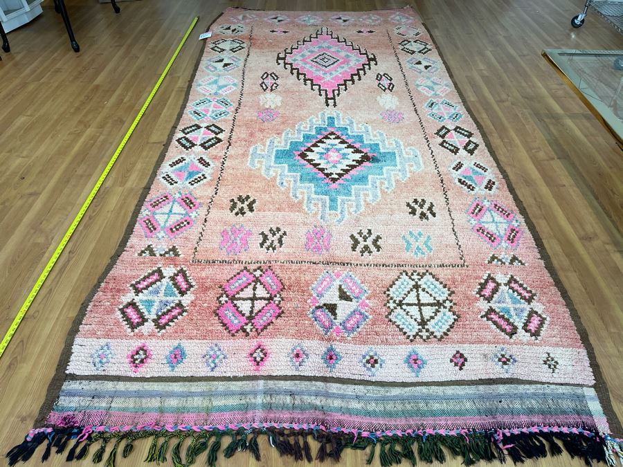 Handwoven Moroccan Rug From The Berber Tribe Boho Feel 11' x 5.8' Retails $2,650 [Photo 4]