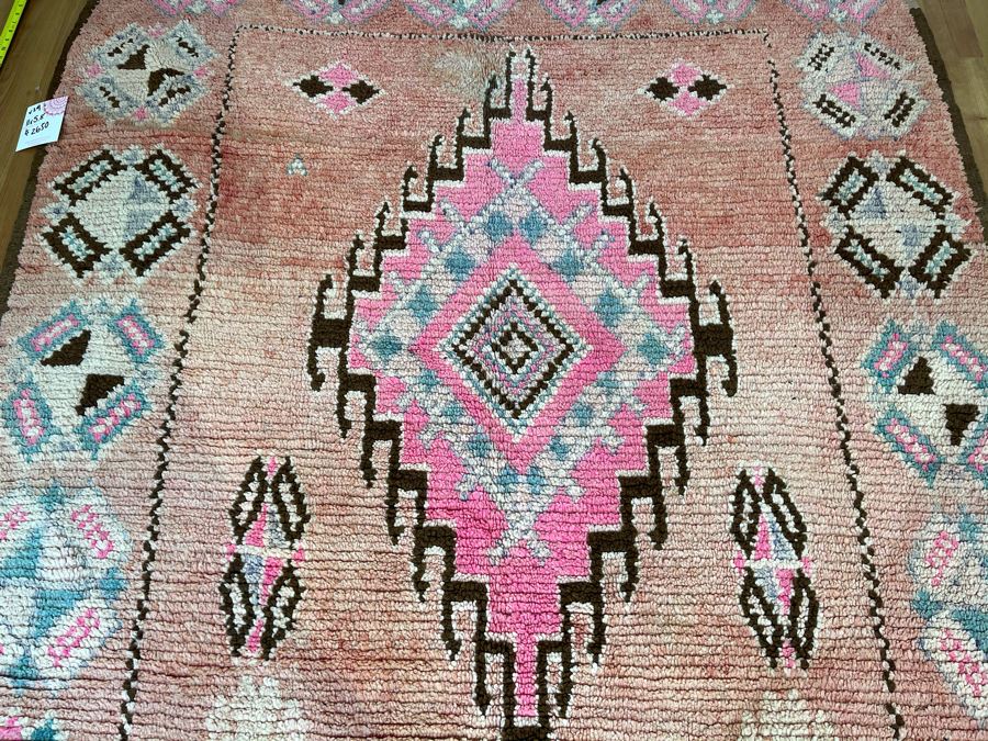 Handwoven Moroccan Rug From The Berber Tribe Boho Feel 11' x 5.8' Retails $2,650 [Photo 9]