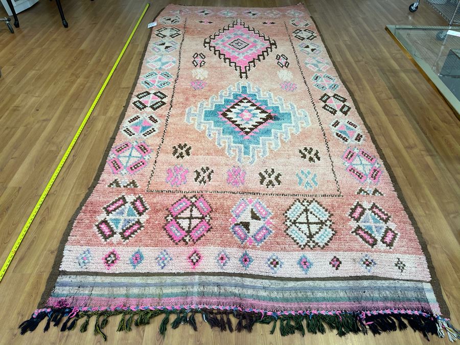 Handwoven Moroccan Rug From The Berber Tribe Boho Feel 11' x 5.8' Retails $2,650 [Photo 3]