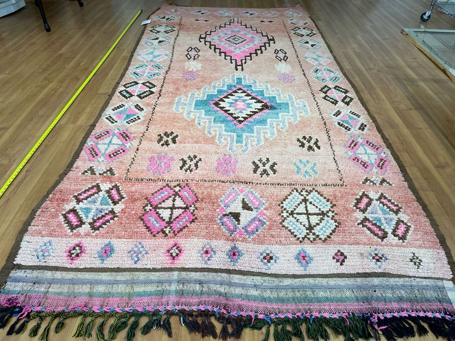 Handwoven Moroccan Rug From The Berber Tribe Boho Feel 11' x 5.8' Retails $2,650 [Photo 11]