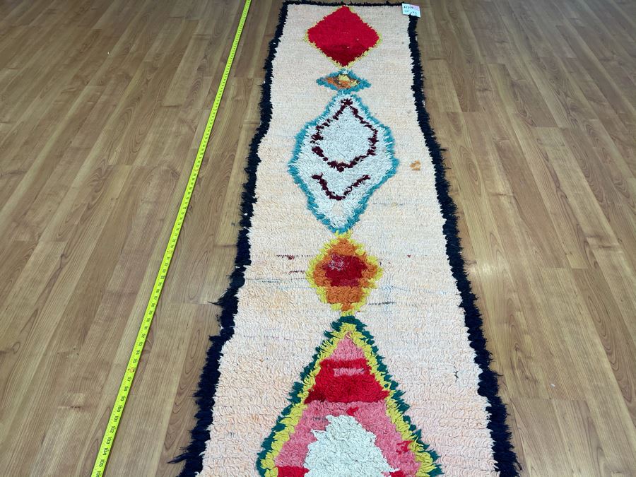 Handwoven Moroccan Rug From The Berber Tribe Boho Feel 10' x 2.6' Retails $1,250 [Photo 5]