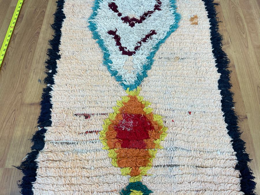Handwoven Moroccan Rug From The Berber Tribe Boho Feel 10' x 2.6' Retails $1,250 [Photo 7]
