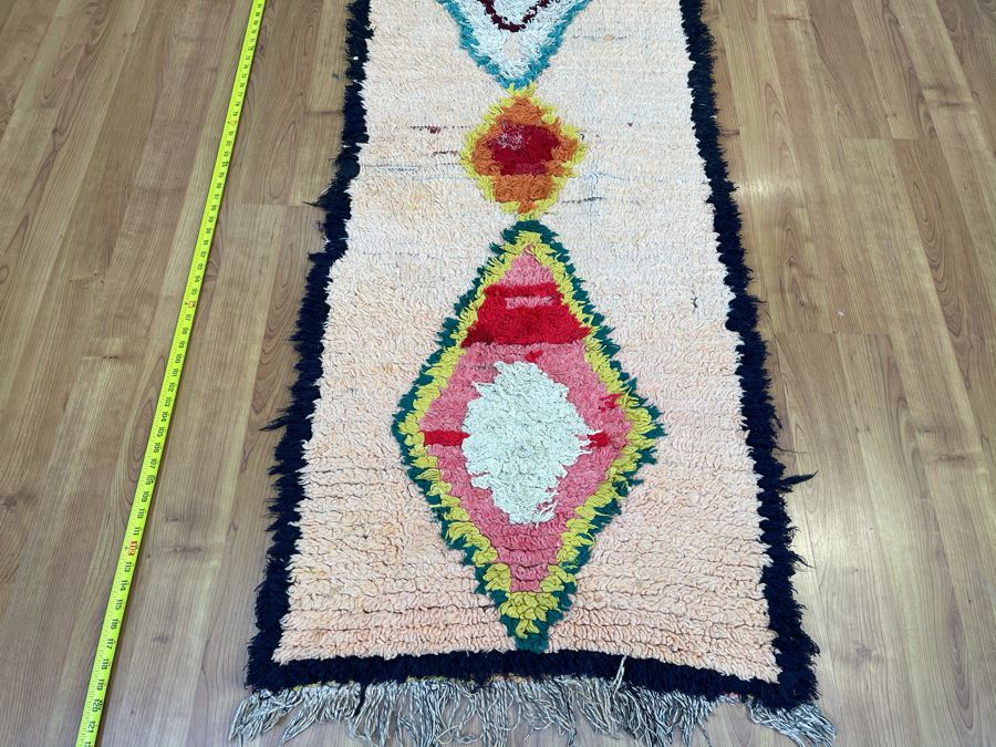 Handwoven Moroccan Rug From The Berber Tribe Boho Feel 10' x 2.6' Retails $1,250 [Photo 4]