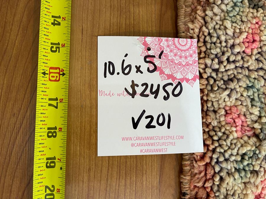 Handwoven Moroccan Rug From The Berber Tribe Boho Feel 10.6' x 5' Retails $2,450 [Photo 12]
