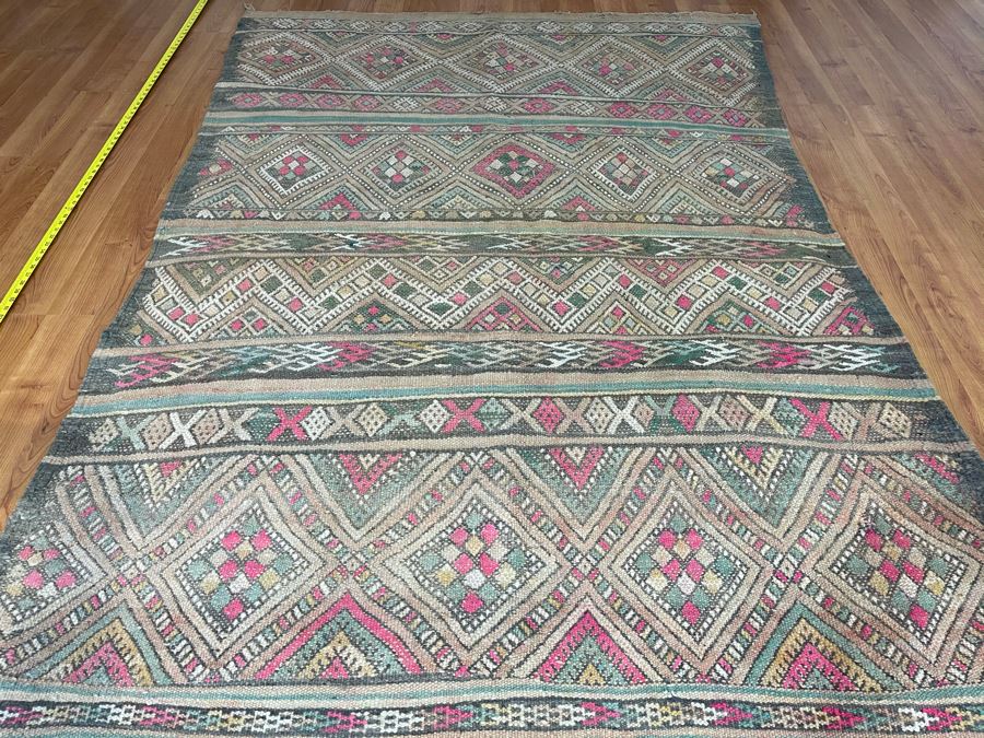 Handwoven Moroccan Rug From The Berber Tribe Boho Feel 13.5' x 5.8' Retails $2,850 [Photo 5]
