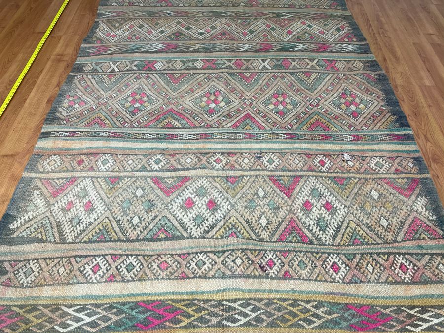 Handwoven Moroccan Rug From The Berber Tribe Boho Feel 13.5' x 5.8' Retails $2,850 [Photo 9]